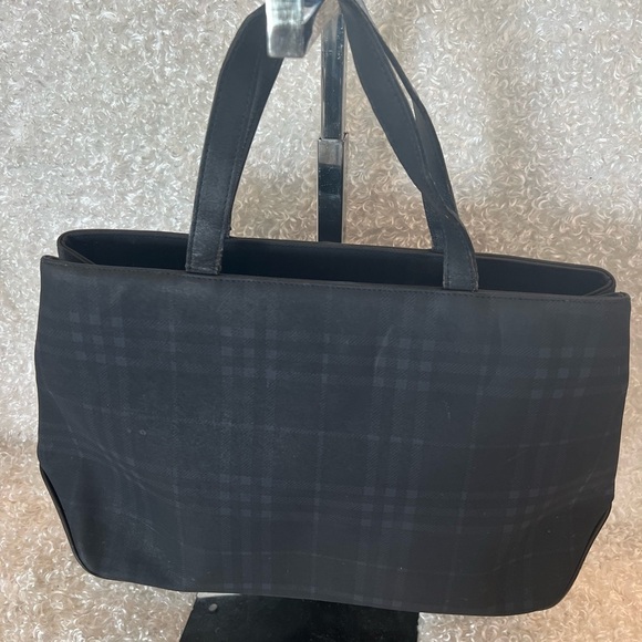 Burberry Coated Canvas Check Handle Bag - Picture 3 of 15